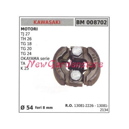 Embrague completo KAWASAKI para motor cortasetos TJ 27 TH 26 TG 18 Ø 54 008702 | Newgardenstore.eu