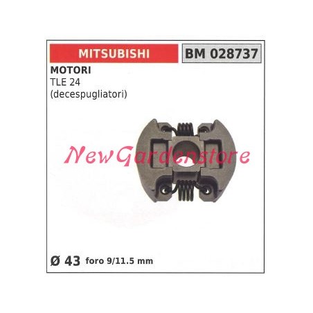MITSUBISHI full clutch MITSUBISHI brushcutter engine TLE 24 Ø 43 028737 | Newgardenstore.eu