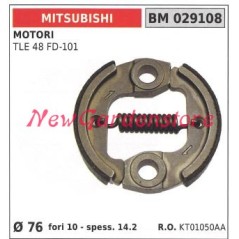 Complete clutch MITSUBISHI brushcutter engine TLE 48 FD-101 Ø 76 029108 | Newgardenstore.eu
