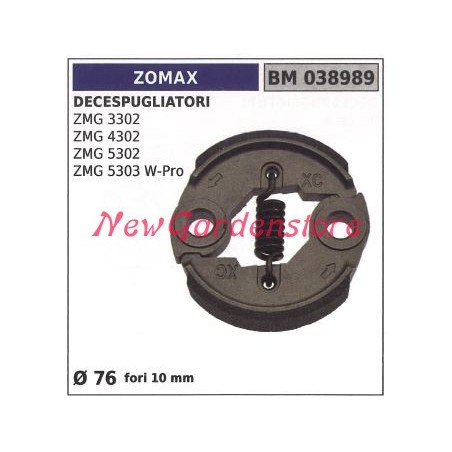 ZOMAX embrayage complet ZMG 3302 4302 5303 moteur débroussailleuse 038989 | Newgardenstore.eu