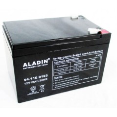 Batteria ermetica al gel ALADIN 12V 12Ah polo positivo sinistro per trattorino