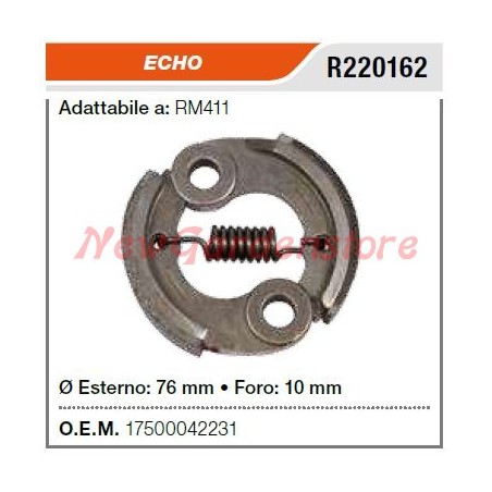 Embrayage ECHO pour débroussailleuse RM411 R220162 | Newgardenstore.eu