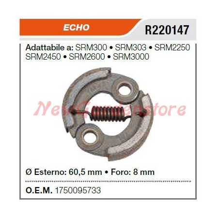 ECHO Kupplung für Motorsensen-Trimmer SRM300 SRM303 SRM2250 R220147 | Newgardenstore.eu