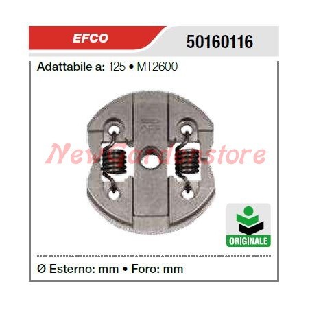 Embrayage EFCO pour tronçonneuse 125 MT2600 50160116 | Newgardenstore.eu