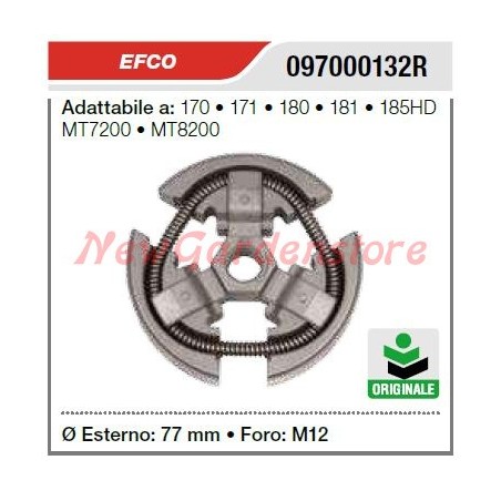 Embrague EFCO para motosierra 170 171 180 181 185HD MT7200 MT8200 097000132R | Newgardenstore.eu