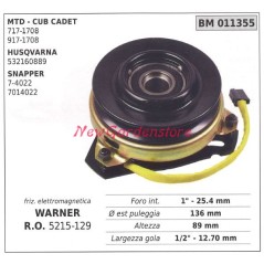 Embrayage électromagnétique pour tondeuse à gazon mtd cub cadet 011355