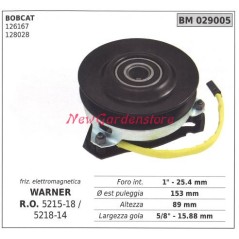 Embrague electromagnético warner cortacésped bobcat 029005