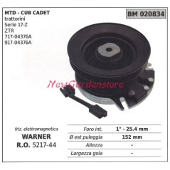 Embrayage électromagnétique warner tondeuse cub cadet 020834