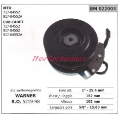 Embrayage électromagnétique warner tondeuse mtd 022003