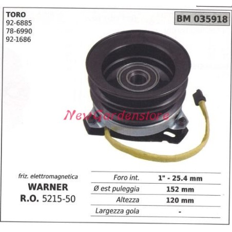 Electromagnetic clutch warner lawn mower toro 035918 | Newgardenstore.eu