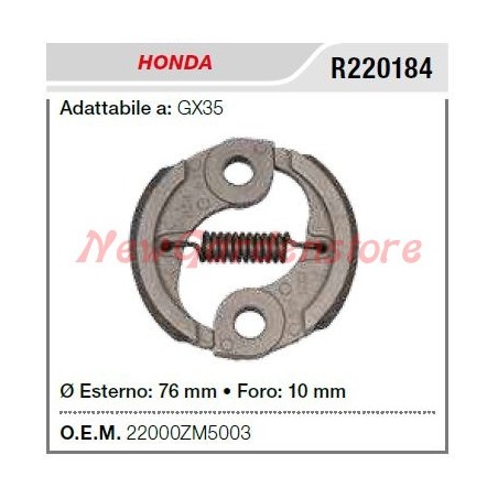 HONDA embrayage pour débroussailleuse GX35 R220184 | Newgardenstore.eu