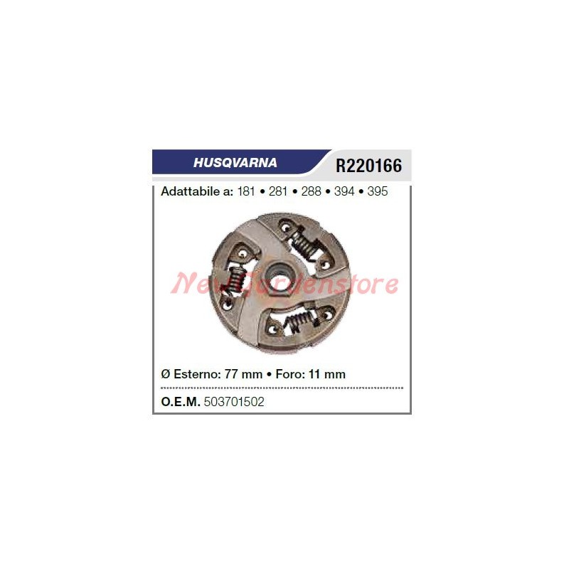 Embrayage de tronçonneuse HUSQVARNA COMPATIBLE 181 281 288 394 395 503701502