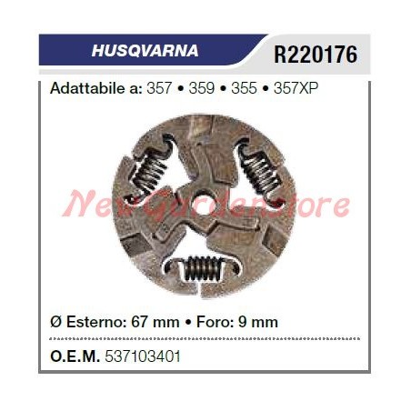 Clutch compatible HUSQVARNA chainsaw 357 359 355 357XP 537103401 | Newgardenstore.eu