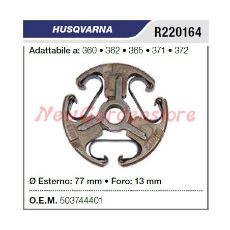 Embrague motosierra HUSQVARNA 360 362 365 371 372 R220164 | Newgardenstore.eu