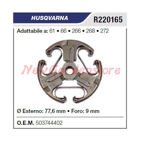 Embrayage pour tronçonneuse HUSQVARNA 61 66 266 268 272 R220165 | Newgardenstore.eu