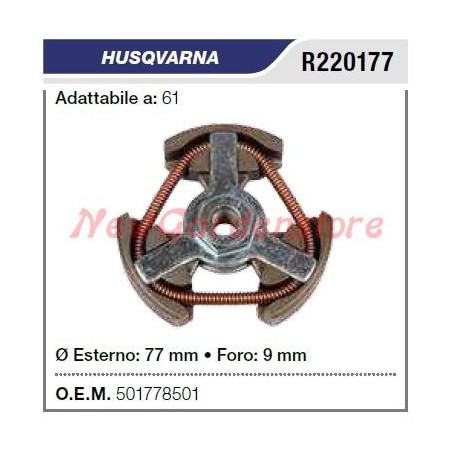 Embrague motosierra HUSQVARNA 61 R220177 | Newgardenstore.eu