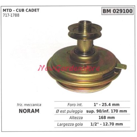 Frizione meccanica NORAM trattorino CUB CADET - MTD | Newgardenstore.eu