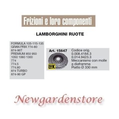 Mécanisme d'embrayage 15647 LAMBORGHINI Formula Premium 874 Turbo GP tractor | Newgardenstore.eu