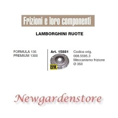 Frizione meccanismo trattore LAMBORGHINI 15881 Formula 135 Premium 1300 350mm