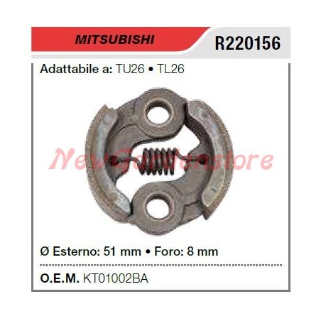 Embrayage pour taille-haie MITSUBISHI TU26 TL26 R220156 | Newgardenstore.eu