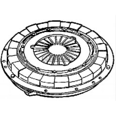 Single-plate clutch with springs for MC 40 transporter CARON 15942