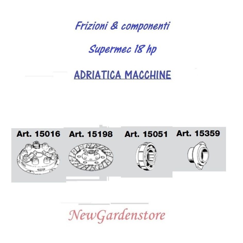 Roulement de douille d'embrayage monodisque ADRIATICA MACCHINE SUPERMEC 18HP