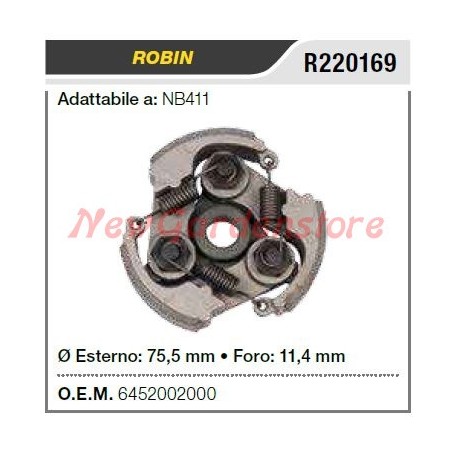 Embrague desbrozadora ROBIN NB411 R220169 | Newgardenstore.eu