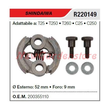 Embrague desbrozadora SHINDAIWA T25 T250 T260 C25 C250 R220149 | Newgardenstore.eu