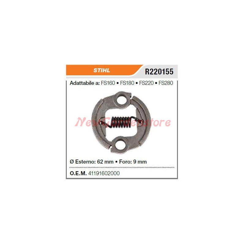 Embrayage STIHL pour débroussailleuse FS160 180 220 280 R220155