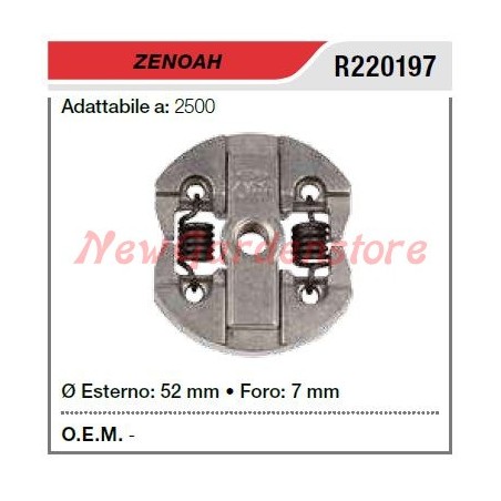 Embrayage pour tronçonneuse ZENOAH 2500 R220197 | Newgardenstore.eu