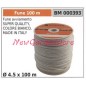 Super quality starter rope white colour Ø  4.5 x 100m 000393