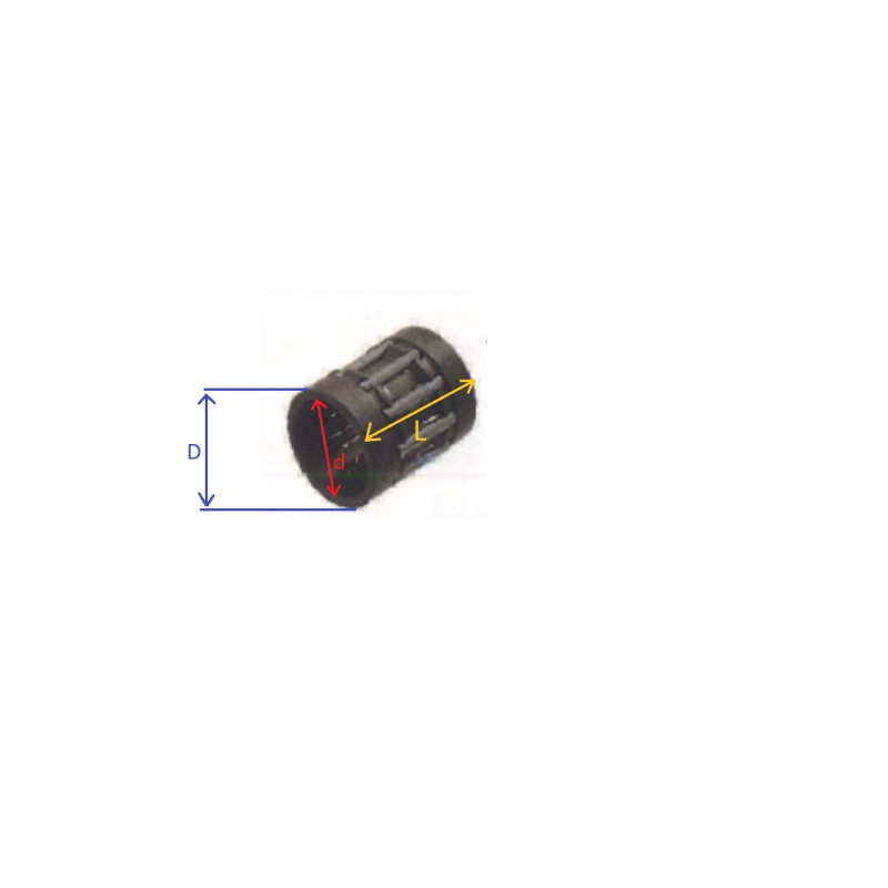 UNIVERSAL Kettensägen-Rollenkäfig innen Ø  10,2 mm außen Ø  12,8 mm L-15,0 mm