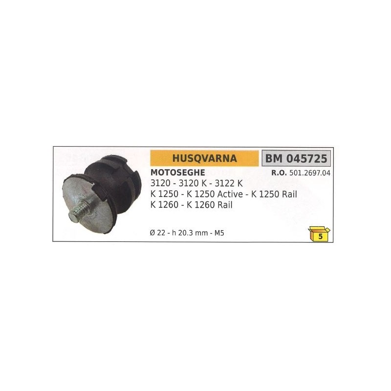 HUSQVARNA antivibración 3120 3120 K 3122 K K1250 1250 ACTIVE 045725