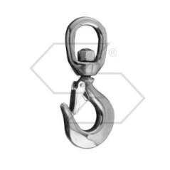 Carbon steel swivelling hook with UNIVERSAL safety catch | Newgardenstore.eu