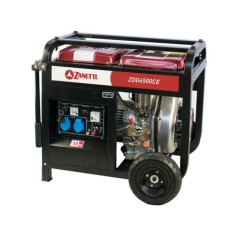 Generatore corrente diesel 9,6hp 10 lt. ZANETTI ZDG6500CEV avviamento elettrico