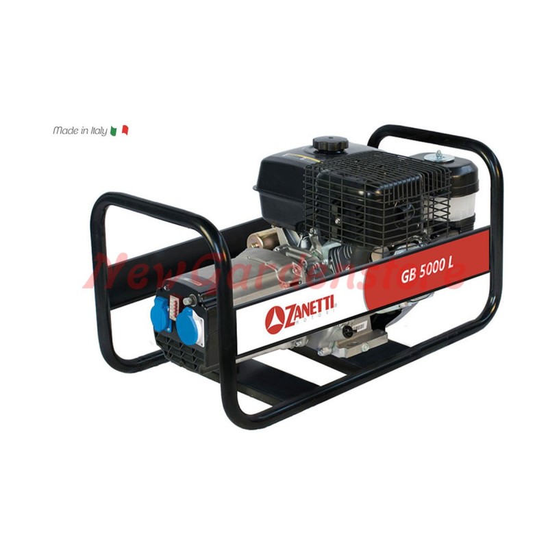 Generador de corriente eléctrica de gasolina ZANETTI GB5000L 5kVA 230V portátil