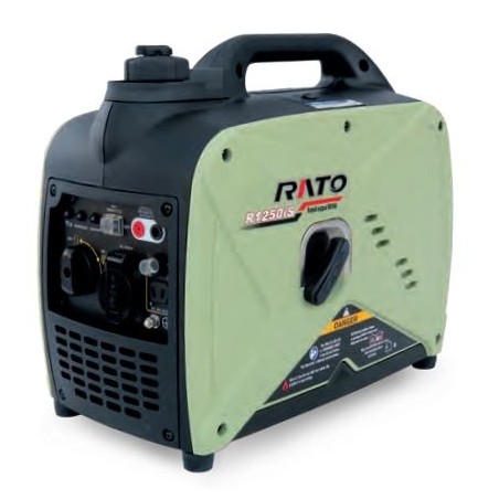 Generatore inverter silenziato RATO R1250iS con motore 4T 60cc benzina 12 V | Newgardenstore.eu