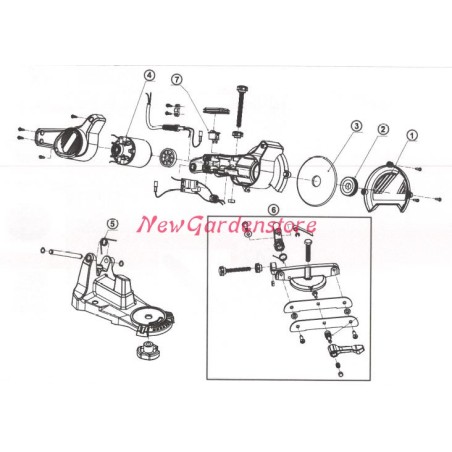 Chain grinding wheel fixing ring HOBBY NEW GARDEN STORE 046633