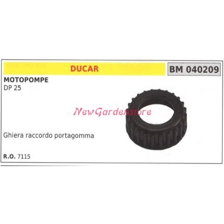 Ghiera Raccordo portagomma DUCAR motopompa DP 25 040209 | Newgardenstore.eu