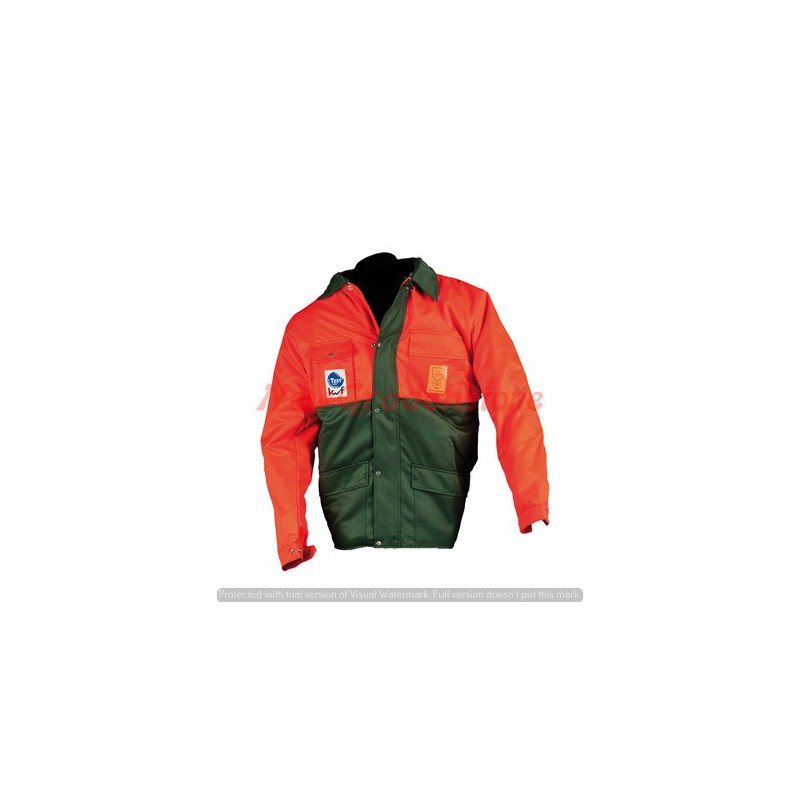 Chaqueta protección corte jardinería forestal talla S 46/48