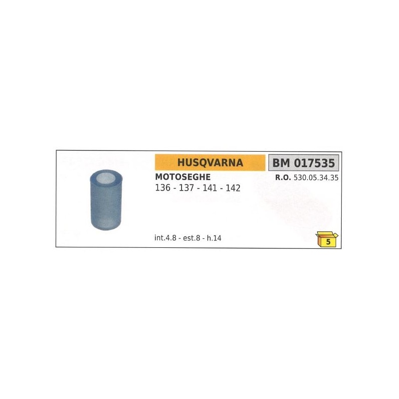 Support anti-vibrations HUSQVARNA pour tronçonneuse 136 137 141 142 017535