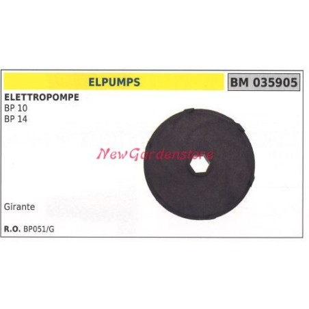 ELPUMPS BP 10 14 Pumpenlaufrad 035905 | Newgardenstore.eu