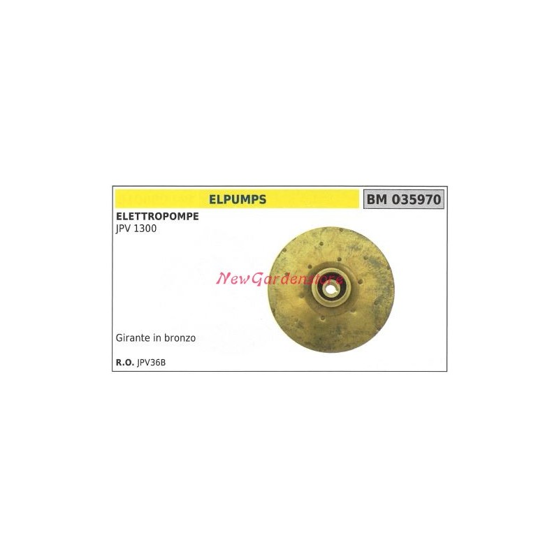 Girante in bronzo ELPUMPS elettropompa JPV 1300 035970