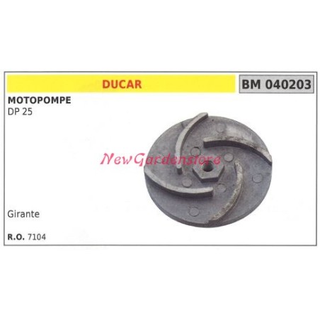 Impeller DUCAR motor pump DP 25 040203 | Newgardenstore.eu