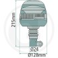 Led beacon 12 / 24 V voltage rotating beacon single / double flashing