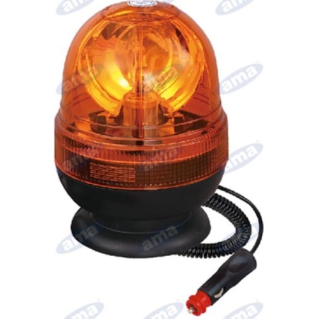 Faro giratorio halógeno 12V 55W base magnética 169x127 mm tractor vehículo industrial | Newgardenstore.eu