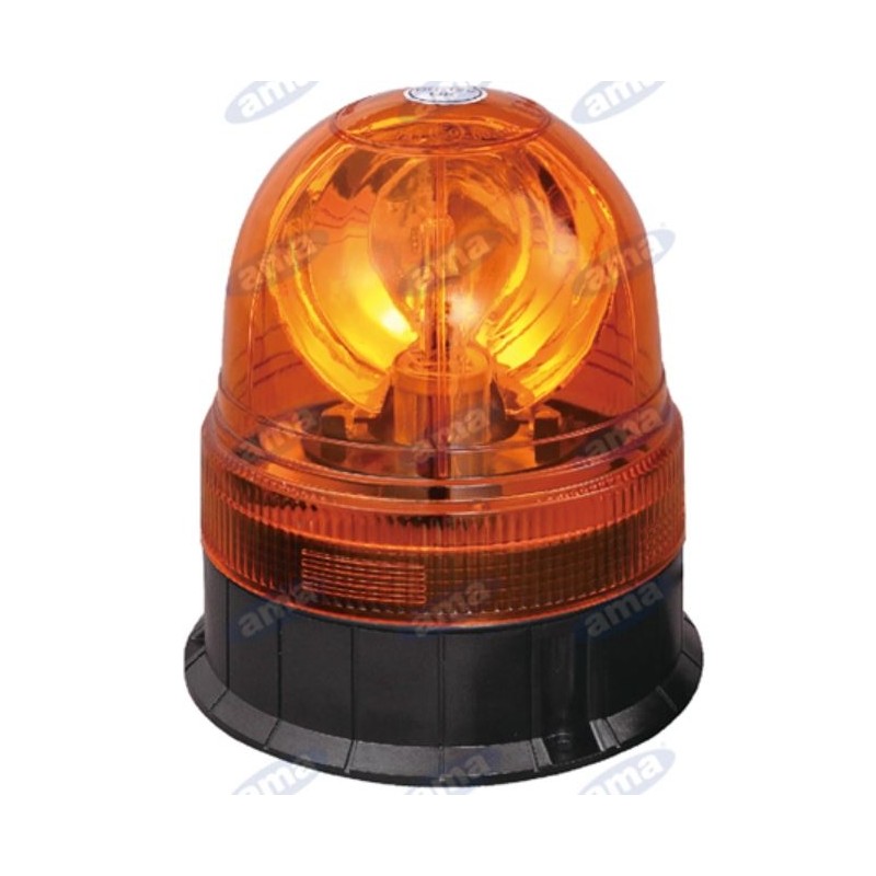 Halogen beacon 12V 55W flat base 160x140mm tractor industrial vehicle IP66