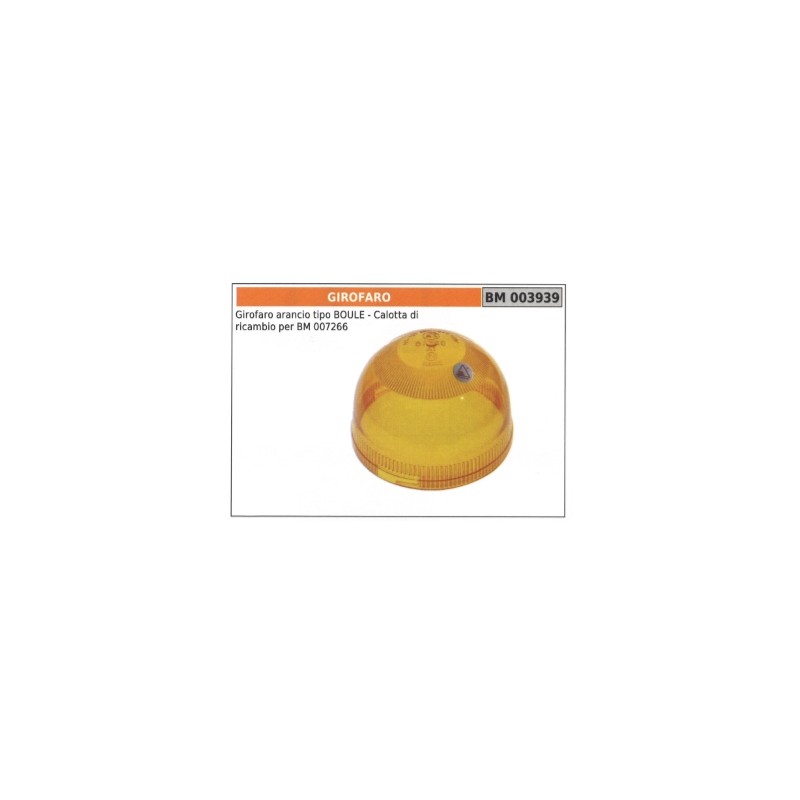 BOULE orangefarbene Leuchte Code 003939