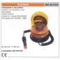 Orangefarbene Rundumleuchte mit Stecker und ausziehbarem Kabel 12V/24V - 55W Ø  110 mm