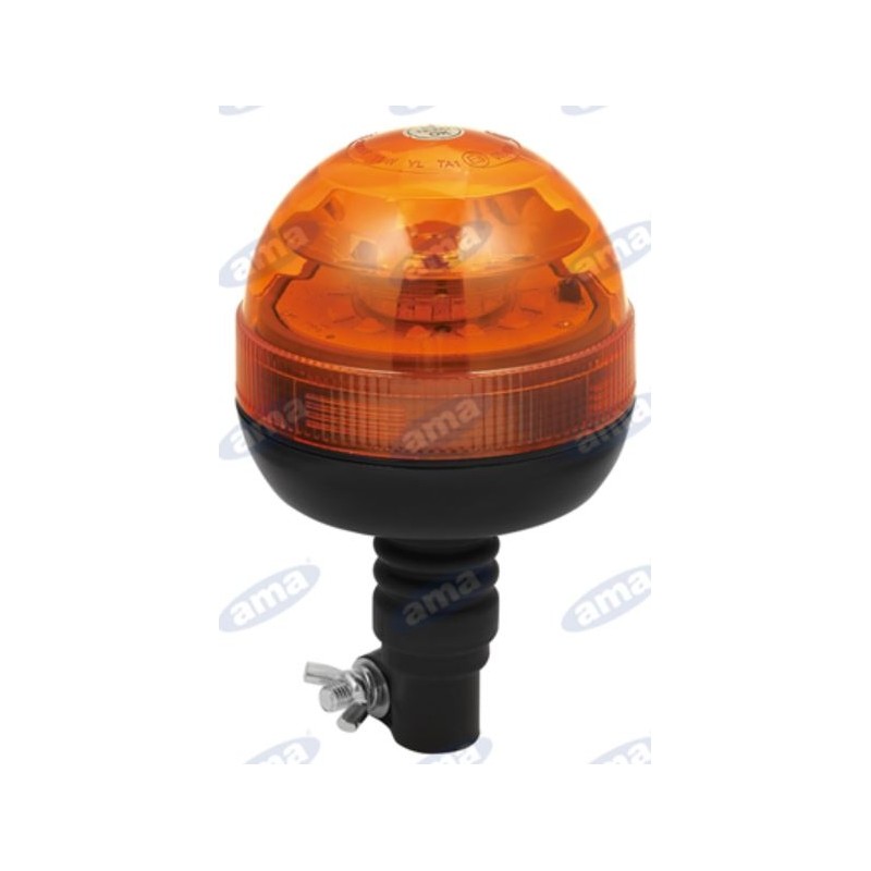 Gyrophare LED 12-24V base flexible 209x127mm tige attachement tracteur agricole